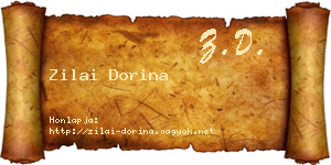 Zilai Dorina névjegykártya